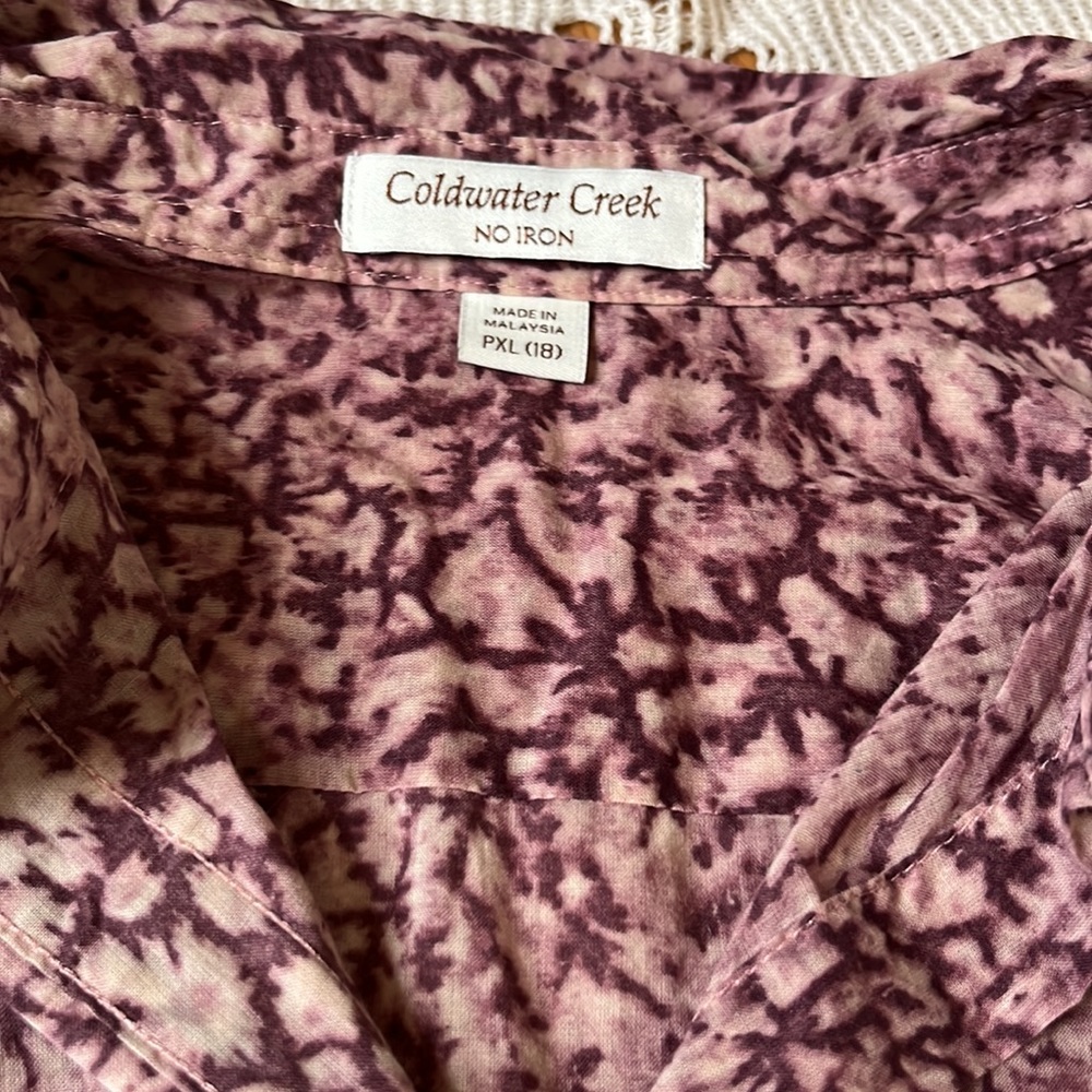 sheer button down - Picture 3 of 4